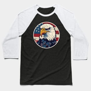 American Eagle. American Flag. Baseball T-Shirt